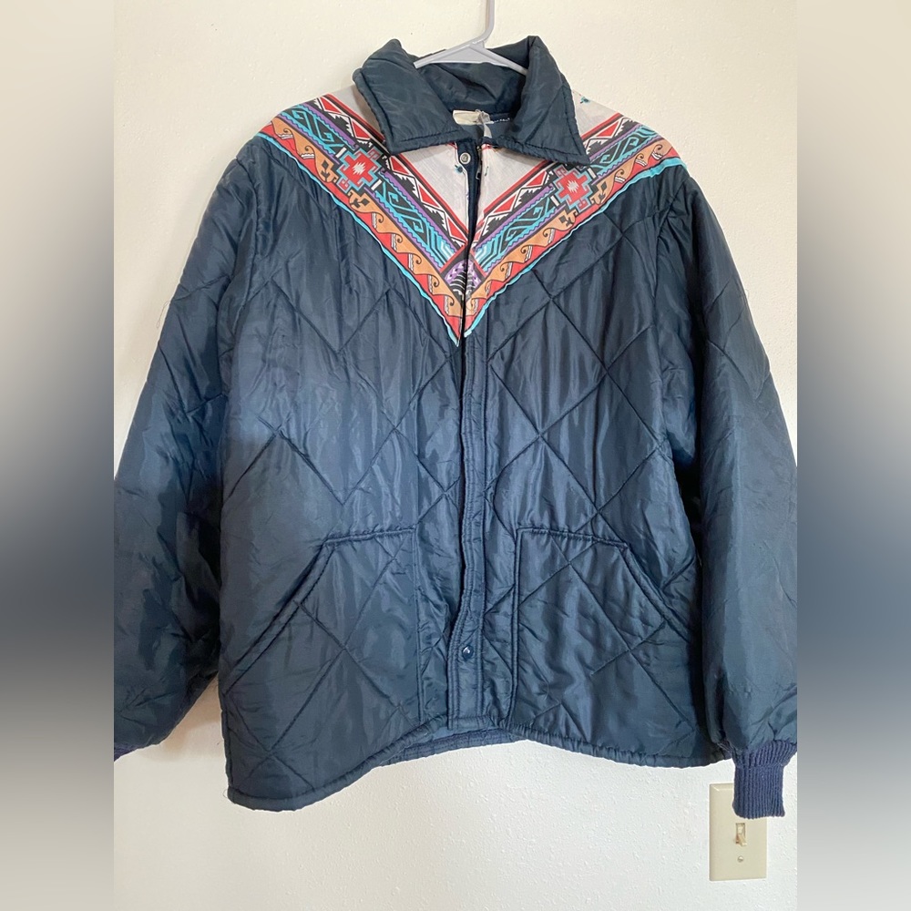 Quilted Vintage Aztec Western coat size men’s XL